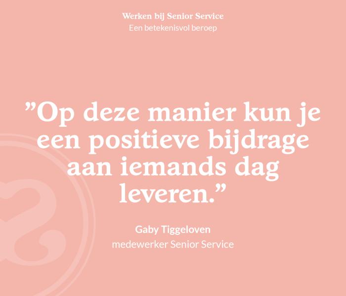 Quote van medewerker Gaby